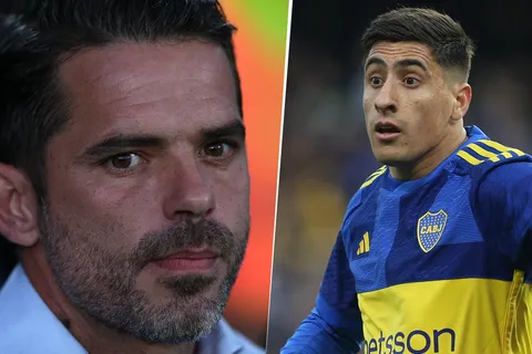 Fernando Gago y Miguel Merentiel en Boca