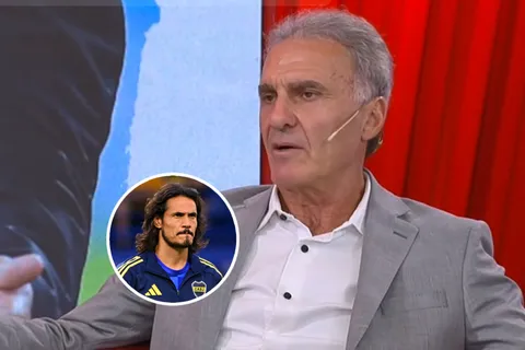 Oscar Ruggeri liquidó a Cavani por su presente en Boca: "Tiene que dejar de jugar"