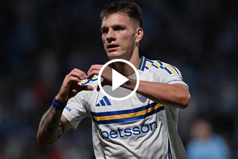 Kevin Zenón marcó el 2 a 1 para Boca y asistió en el gol de Carlos Palacios