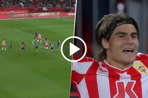 Luka Romero marcó un golazo en el empate del Almería con Atlético Madrid