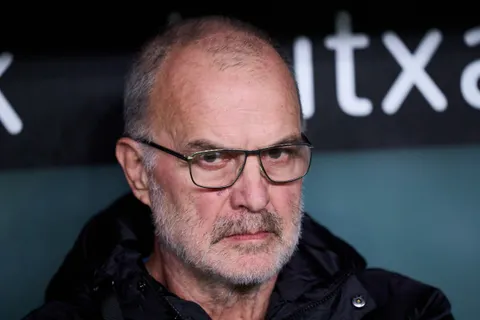 Marcelo Bielsa, entrenador de la Selección de Uruguay