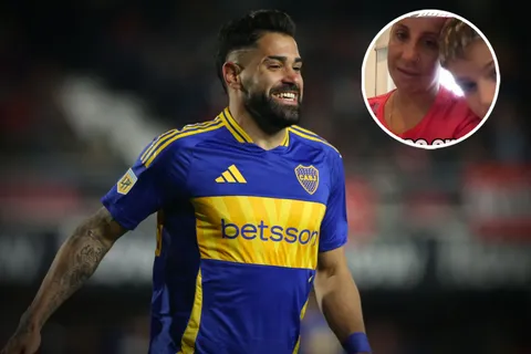 La sorpresa de Milton Giménez a un hincha de Boca en una transmisión en vivo de su hijo y la promesa de regalo de su esposa