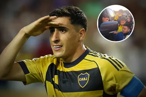 Los hinchas de Boca apoyan a Merentiel en medio de la polémica: así reaccionaron cuando salió del predio
