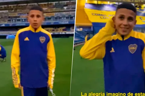 El video de un joven Flores que fue viral en el presente. 