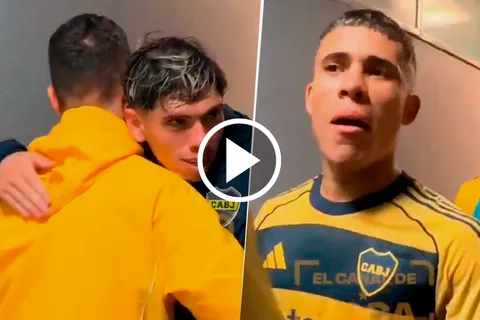 Hay video: el festejo del plantel de Boca apenas ganaron contra Aldosivi