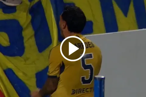 El primer gol de Paredes: así fue el 1-0 de Boca ante Independiente Rivadavia