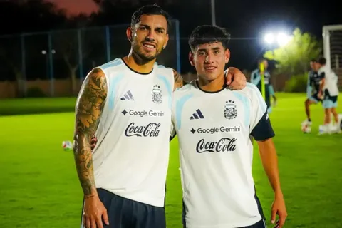 Aranda compartió fotos con la Selección Argentina que conmovieron al Mundo Boca: "Momento único"