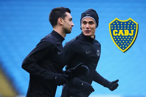 Pastore y Cavani en PSG
