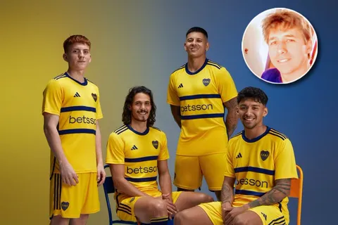 Boca en la presentación de su nueva camiseta