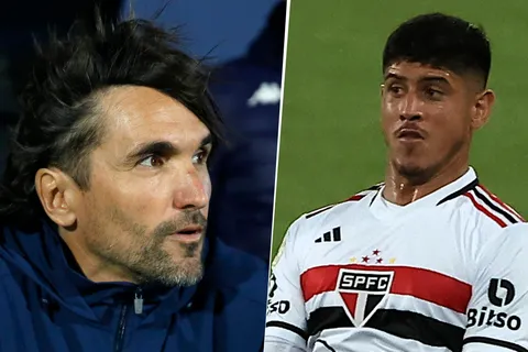 Diego Martínez, DT de Boca y Alan Franco