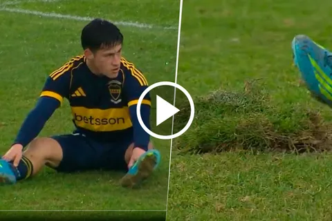 La polémica tanda de penales de Boca y River en el Superclásico de Reserva con el césped como protagonista