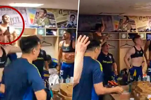 VIDEO | Qué hizo Saracchi cuando el plantel de Boca cantó contra River