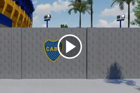 VIDEO | Cómo es el muro que Boca construirá para marcar los límites del club, más allá de La Bombonera
