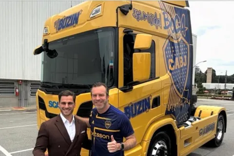 Sin fronteras: por qué una empresa vende camiones con el escudo de Boca en Brasil