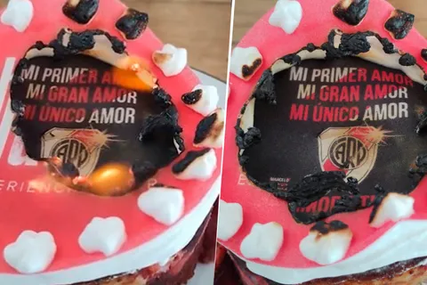 Los hinchas de Boca estallaron de risa con un video de una torta de River prendiéndose fuego