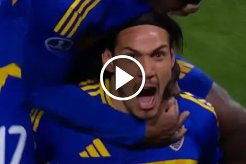 VIDEO | Edinson Cavani marcó un golazo para darle la victoria parcial a Boca ante Cruzeiro