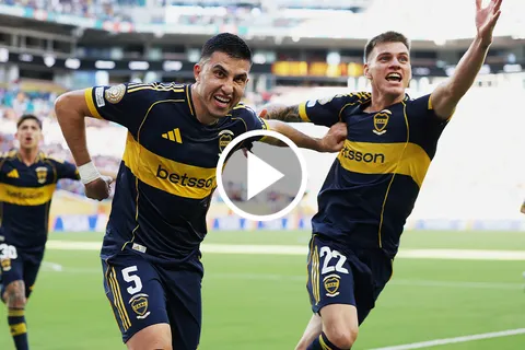 Boca cacheteó a Benfica: los goles de Merentiel y Battaglia para el 2-1