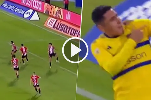 El gol de Merentiel a Estudiantes