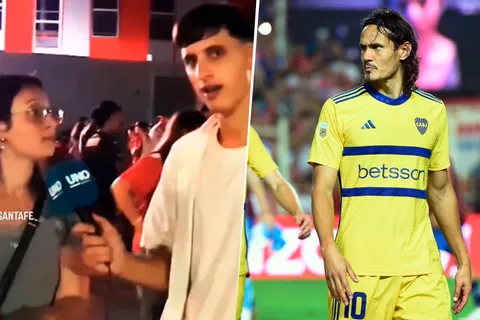La insólita acusación de una hincha de Unión a Cavani que se le volvió en contra: "Tiene que ser joda"