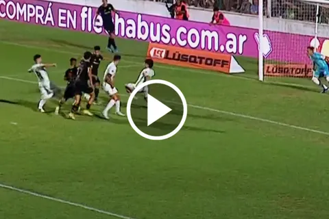 VIDEO | El primer gol de Aaron Molinas en su debut en Defensa y Justicia