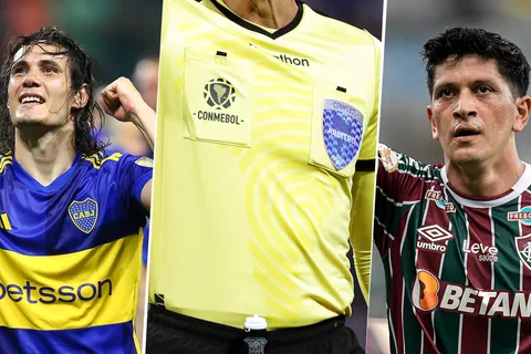 Edinson Cavani y Germán Cano