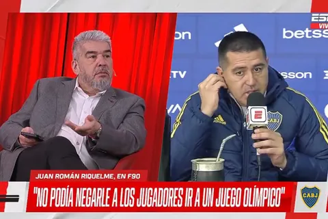 Juan Román Riquelme se cruzó en ESPN con el Chavo Fucks