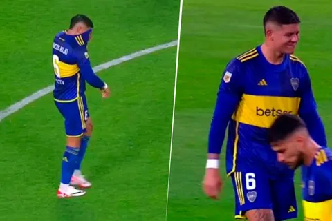 VIDEO | Rojo encendió las alarmas en Boca tras ser reemplazado por una molestia
