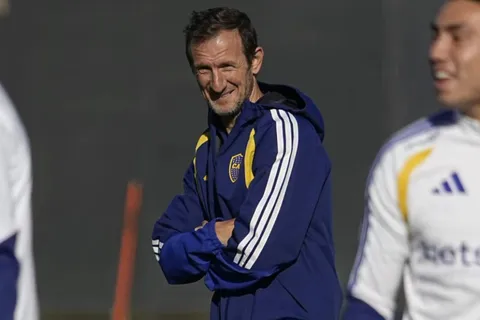 Con tres delanteros: el equipo que probó Arruabarrena para Boca vs. O'Higgins por la Copa Sudamericana 2026