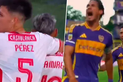 VIDEO | Edinson Cavani metió un golazo de tiro libre para Boca, pero Huracán lo empató poco después