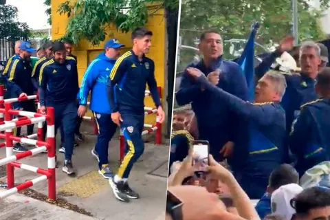 Los ídolos de Boca que acompañaron a Riquelme en la movilización