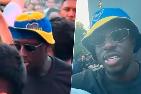 Benjamin Mendy jugó en el Manchester City de Guardiola y apareció con un gorro de Boca en una fiesta: "Si me llama Riquelme, voy"