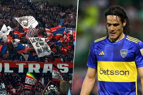 Barra del PSG y Edinson Cavani