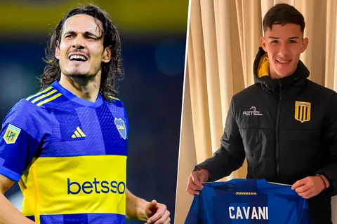 Edinson Cavani y un mensaje especial al juvenil de Almirante Brown que le regaló su camiseta