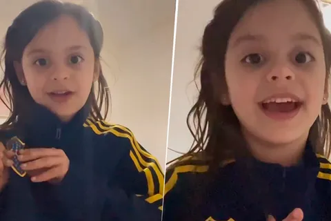 VIDEO | La tierna bienvenida de la hija de Pol a Cavani: "Gracias por elegir Boca"