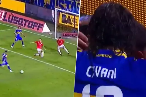 Merentiel, magistral: el golazo de Carlos Palacios para el 1-0 de Boca ante Estudiantes