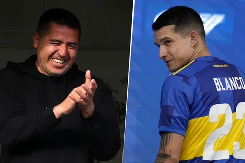 Juan Román Riquelme y Lautaro Blanco, nuevo refuerzo de Boca