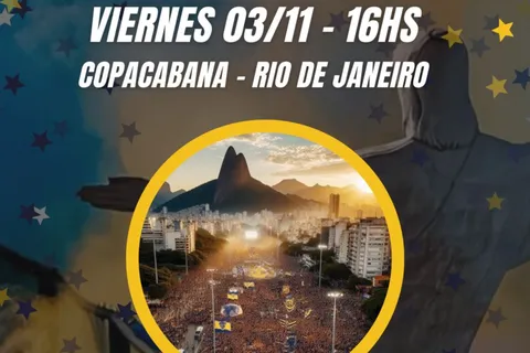 Banderazo en Río: los hinchas de Boca preparan una fiesta antes de la final de la Libertadores