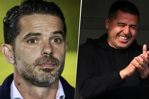 Fernando Gago y Juan Román Riquelme