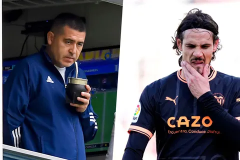 Revelación inédita sobre el llamado de Riquelme para la llegada de Cavani: "Quiere jugar en Boca"