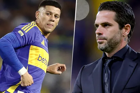 Marcos Rojo y Fernando Gago en Boca