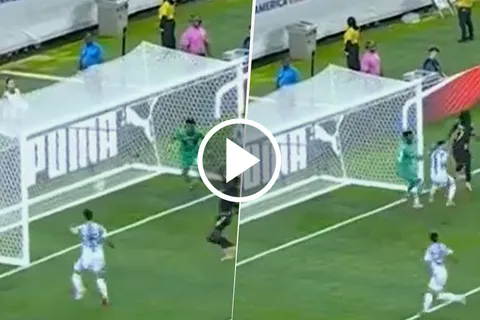 El gol de Lisandro Martínez en Argentina vs. Ecuador