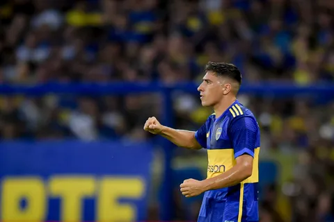Miguel Merentiel en Boca vs. San Lorenzo