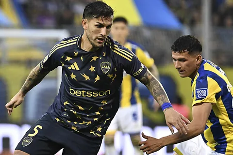 Leandro Paredes en Boca vs. Rosario Central