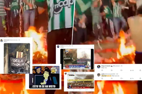 Atlético Nacional prendió fuego su cancha y estallaron los memes de Boca para River