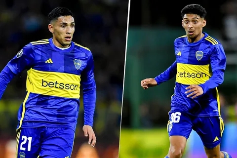 Equi Fernández y Cristian Medina en Boca