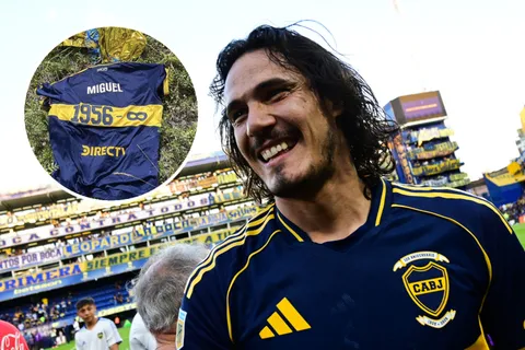 Por iniciativa de Cavani, la invitación que Boca le hizo al uruguayo que encontró la camiseta de Russo