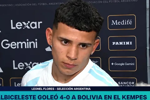 Flores habló tras su debut en la Selección Argentina. 