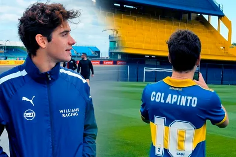 Franco Colapinto a la Fórmula 1: la conexión especial del piloto argentino con Boca