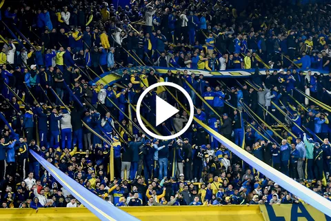 La hinchada de Boca en La Bombonera