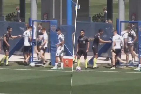VIDEO | El plantel miraba el partido de Reserva, el árbitro los echó y el Colo Barco le tiró un caño